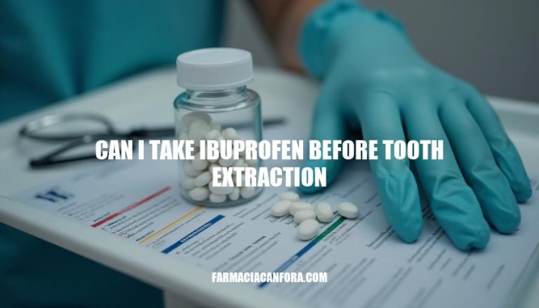 Can I Take Ibuprofen Before Tooth Extraction: What You Need to Know