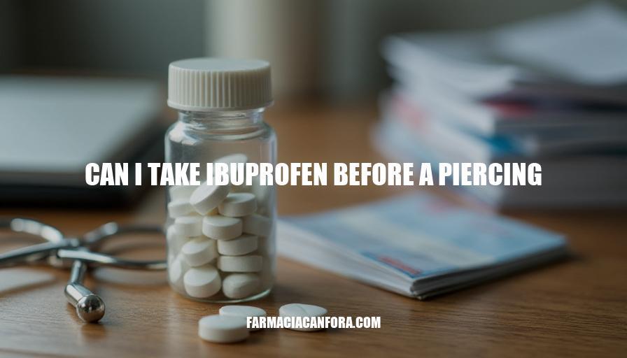 Can I Take Ibuprofen Before a Piercing: Weighing the Risks and Benefits