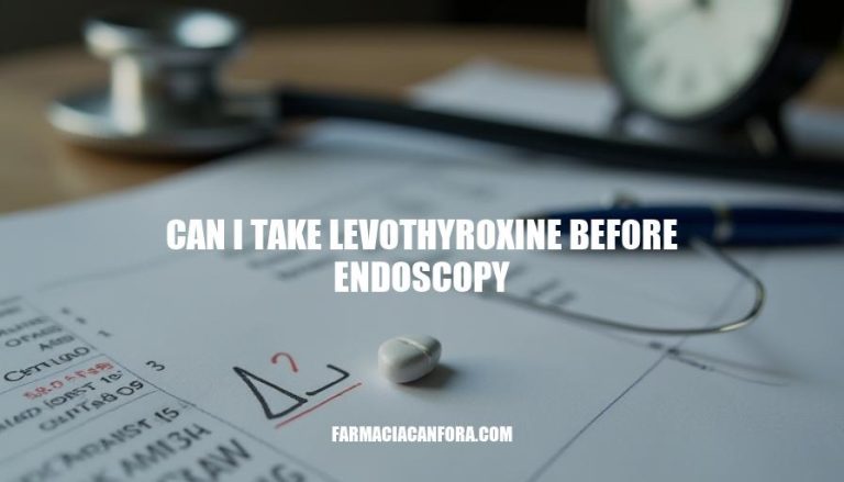 Can I Take Levothyroxine Before Endoscopy: A Guide to Medication Protocols