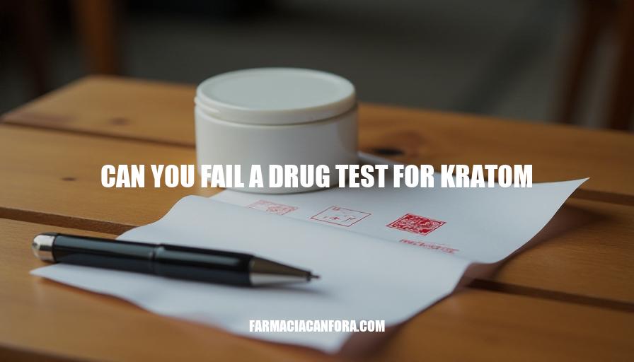 Can You Fail a Drug Test for Kratom: What You Need to Know