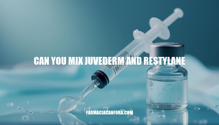 Can You Mix Juvederm and Restylane: A Comprehensive Guide