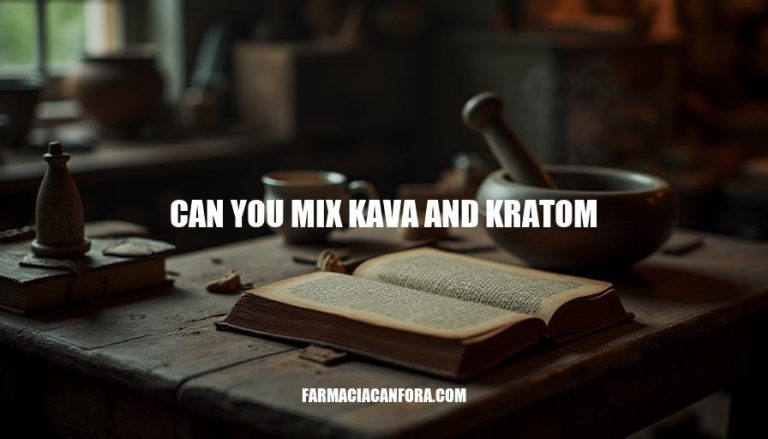 Can You Mix Kava and Kratom: A Comprehensive Guide