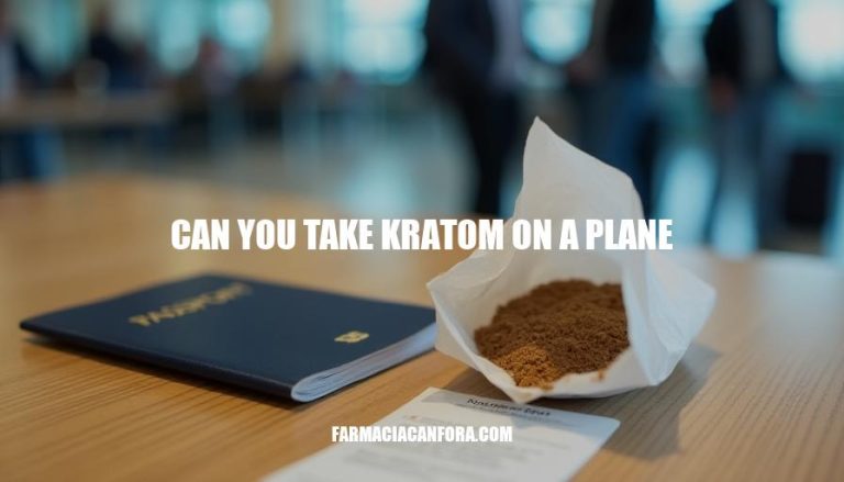 Can You Take Kratom on a Plane: Travel Guidelines and Regulations