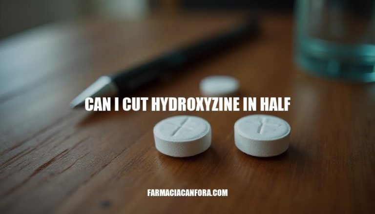 Cutting Hydroxyzine: Safety and Implications of Splitting Tablets