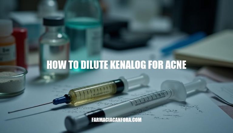 Diluting Kenalog for Acne: A Step-by-Step Guide