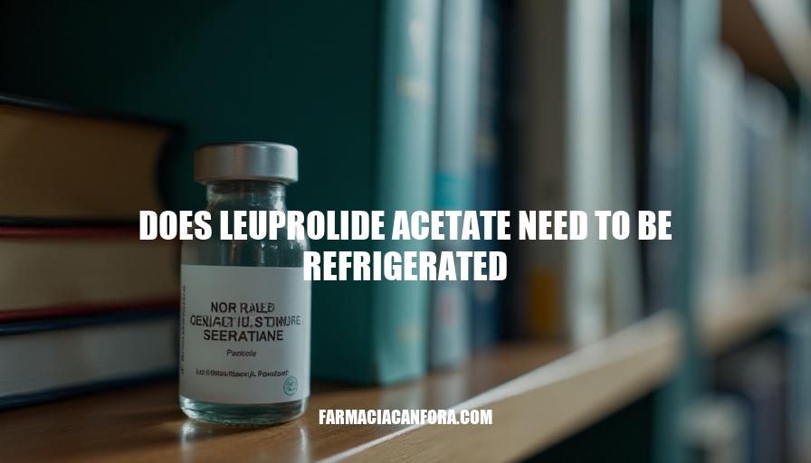 Does Leuprolide Acetate Need Refrigeration: Storage Guidelines and Expert Insights