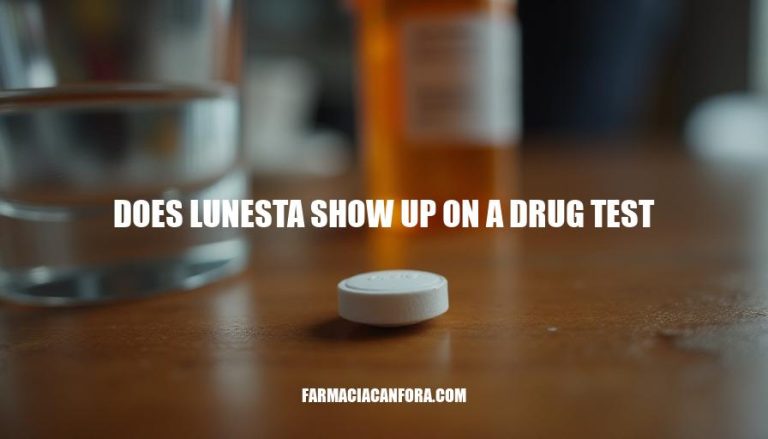 Does Lunesta Show Up on a Drug Test: Detection, Types, and Implications