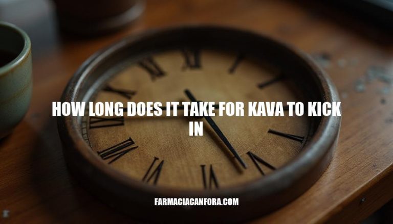 How Long Does It Take for Kava to Kick In: Understanding Onset Time