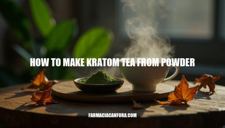 How to Make Kratom Tea from Powder: A Step-by-Step Guide