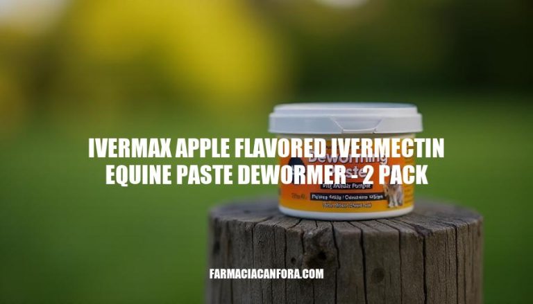 Ivermax Apple Flavored Ivermectin Equine Paste Dewormer - 2 Pack: Effective Horse Worm Control