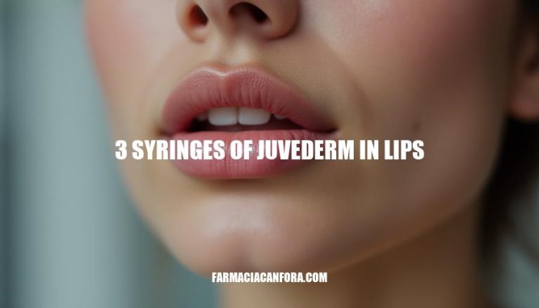 Juvederm Lip Filler Treatment: 3 Syringes for Enhanced Lips