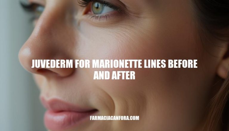 Juvederm for Marionette Lines: Before and After Treatment Results