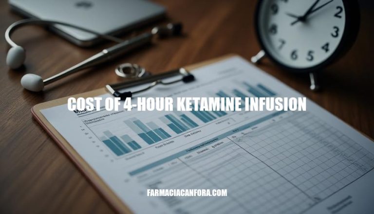 Ketamine Infusion Cost: Understanding the Expenses of a 4-Hour Treatment