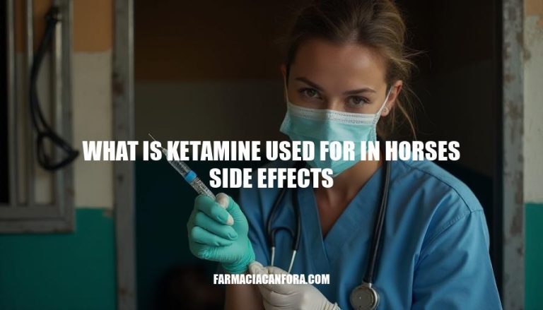 Ketamine Use in Horses: Benefits and Side Effects