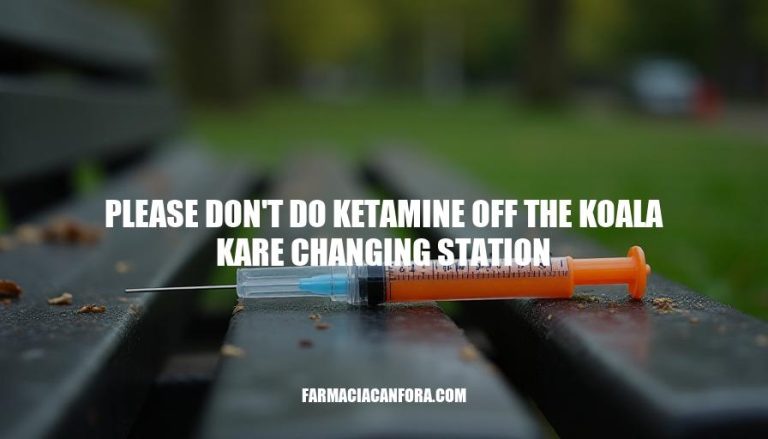 Ketamine Use in Public Spaces: A Threat to Health, Safety, and Social Responsibility