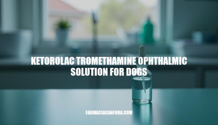 Ketorolac Tromethamine Ophthalmic Solution for Dogs: A Comprehensive Guide