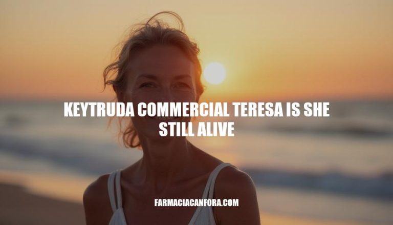 Keytruda Commercial Star Teresa: Is She Still Alive?