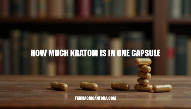 Kratom Capsule Dosage: How Much Kratom is in One Capsule?