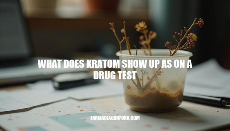 Kratom Drug Test Detection: What Does Kratom Show Up As?