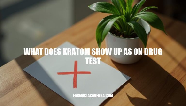 Kratom and Drug Testing: What Does Kratom Show Up As?