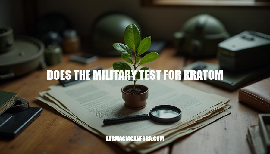 Kratom in Military Drug Testing: Does the Military Test for Kratom?