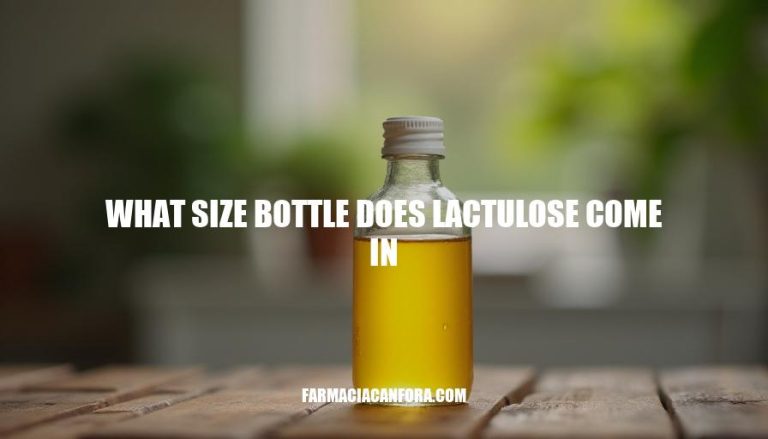 Lactulose Bottle Sizes: What You Need to Know