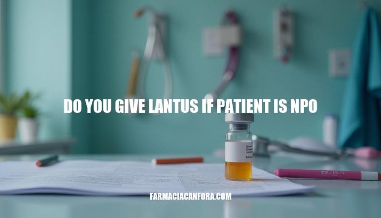 Lantus Administration in NPO Patients: Clinical Guidelines and Considerations