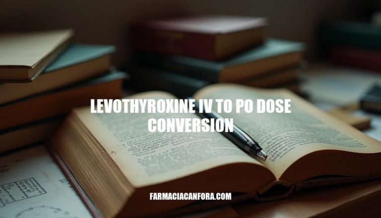 Levothyroxine IV to PO Dose Conversion: A Clinical Guide