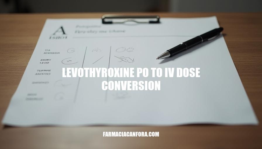 Levothyroxine PO to IV Dose Conversion: A Guide for Medical Professionals