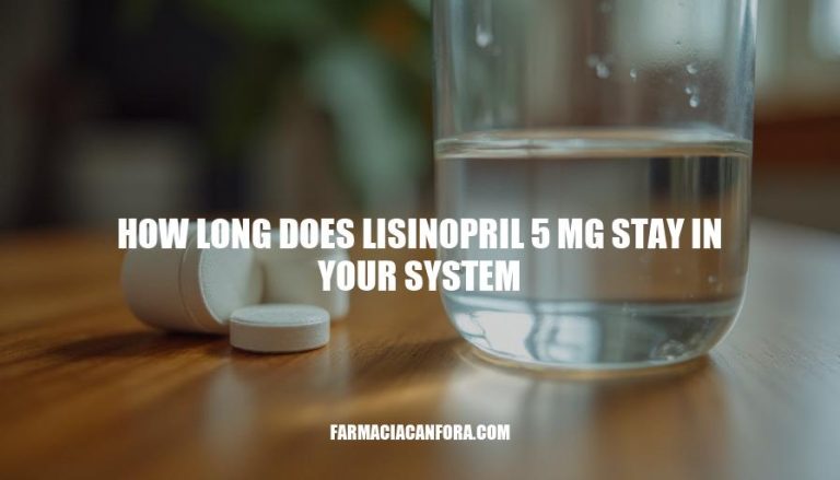 Lisinopril 5mg Half-Life: How Long Does It Stay in Your System?