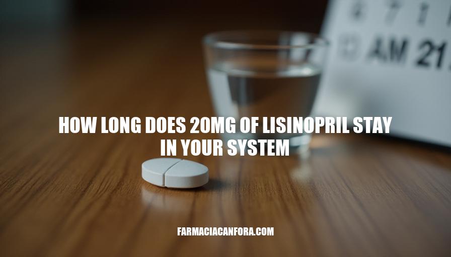 Lisinopril Half-Life: How Long Does 20mg Stay in Your System?