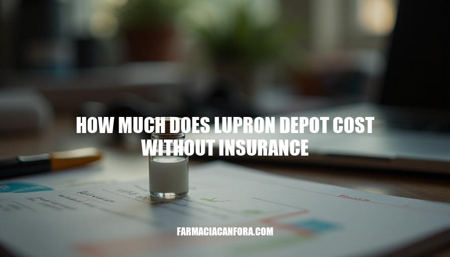 Lupron Depot Cost Without Insurance: A Comprehensive Guide