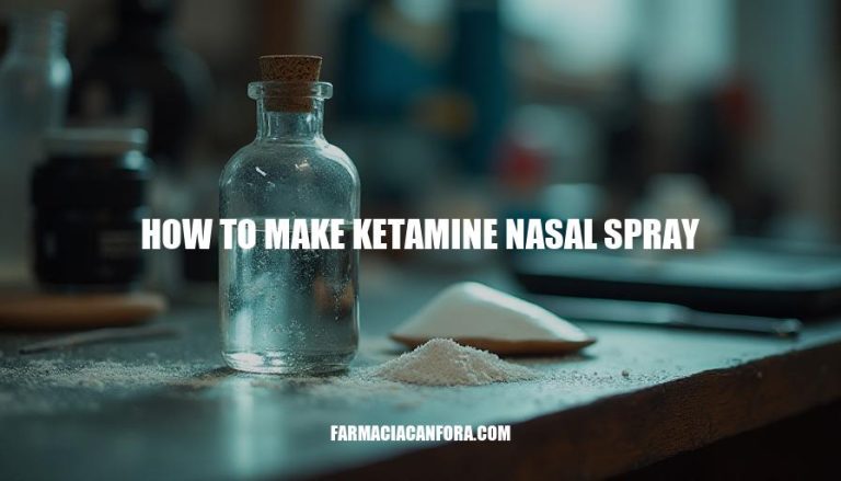 Making Ketamine Nasal Spray: A Step-by-Step Guide