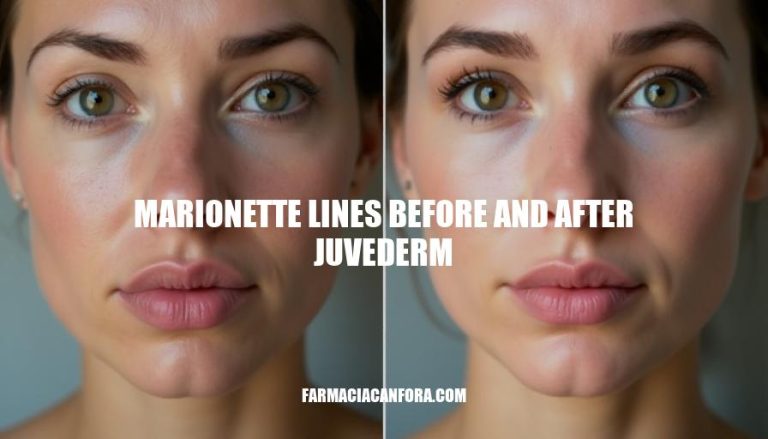 Marionette Lines Before and After Juvederm: A Comprehensive Guide