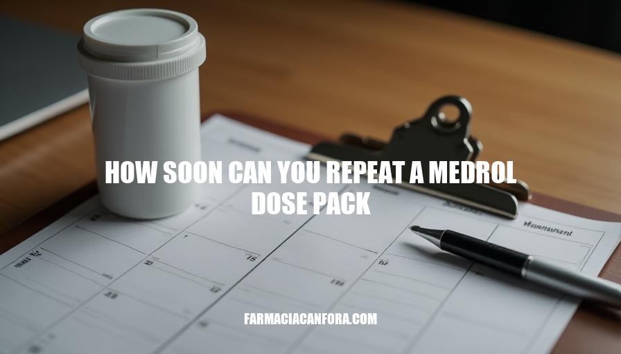 Medrol Dose Pack Repeat Timing: A Guide for Patients