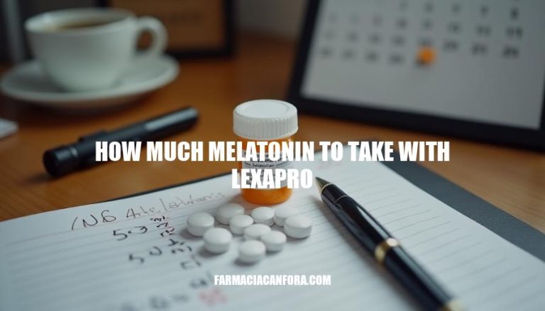 Melatonin Dosage with Lexapro: A Guide to Safe Combination