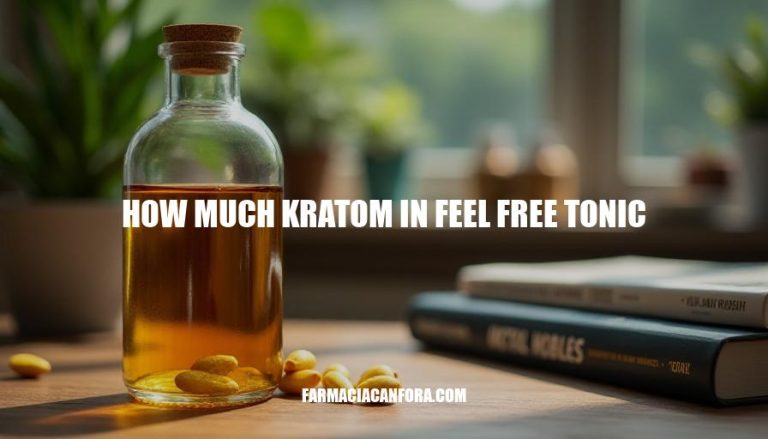 Optimal Kratom Dosage in Feel Free Tonic: A Comprehensive Guide