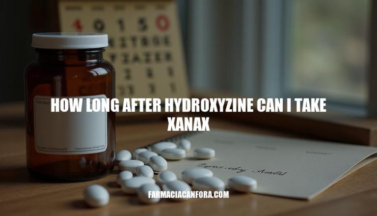 Timing Hydroxyzine and Xanax: How Long to Wait