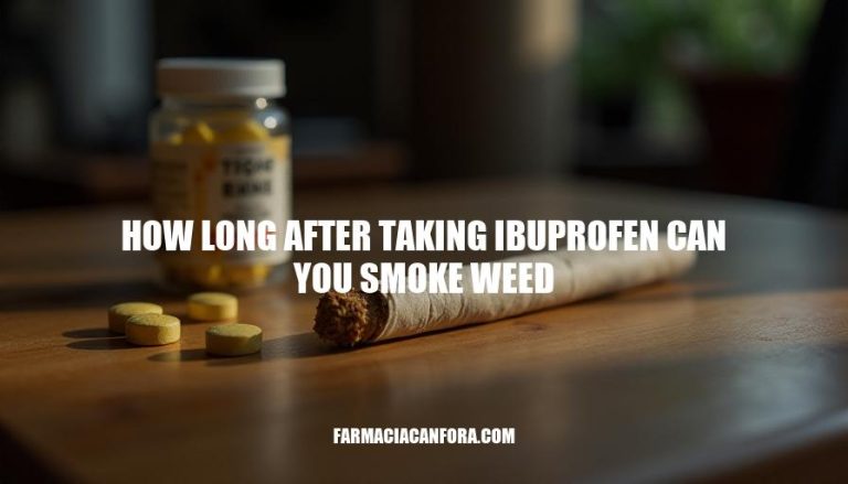 Timing Ibuprofen and Weed: A Safe Interval Guide