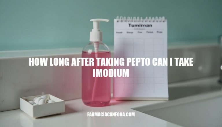 Timing Your Medication: How Long After Taking Pepto Can I Take Imodium?