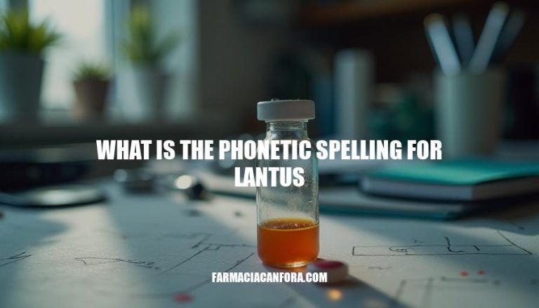 Understanding Lantus: Phonetic Spelling and Accurate Pronunciation