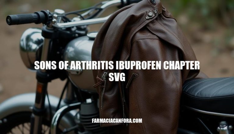 Unveiling Sons of Arthritis Ibuprofen Chapter SVG: A Biker Culture Icon