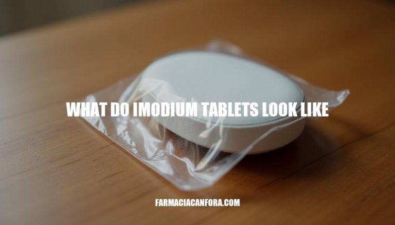 What Do Imodium Tablets Look Like: A Guide to Identification