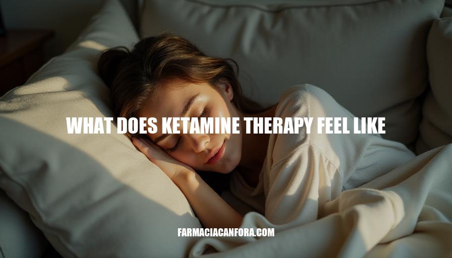 What Does Ketamine Therapy Feel Like: A Patient's Experience