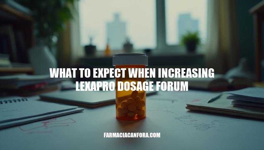 What to Expect When Increasing Lexapro Dosage: Forum Insights and Expert Advice