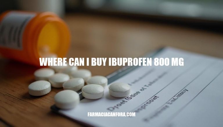 Where Can I Buy Ibuprofen 800mg: A Guide to Safe and Reliable Options