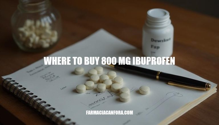 Where to Buy 800mg Ibuprofen: A Comprehensive Guide