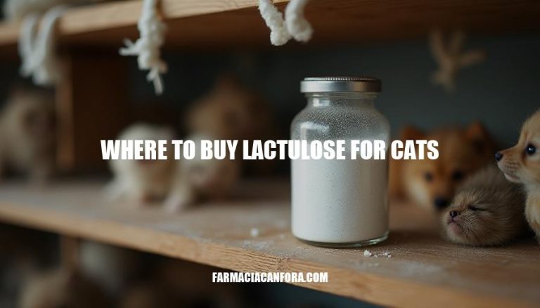 Where to Buy Lactulose for Cats: A Comprehensive Guide