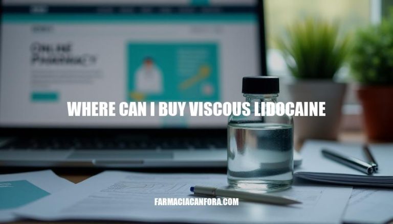 Where to Buy Viscous Lidocaine: Online & Local Options