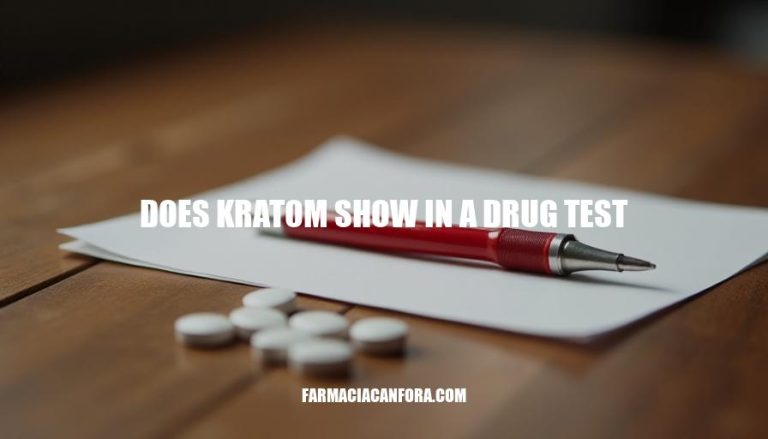 Will Kratom Show Up in a Drug Test?